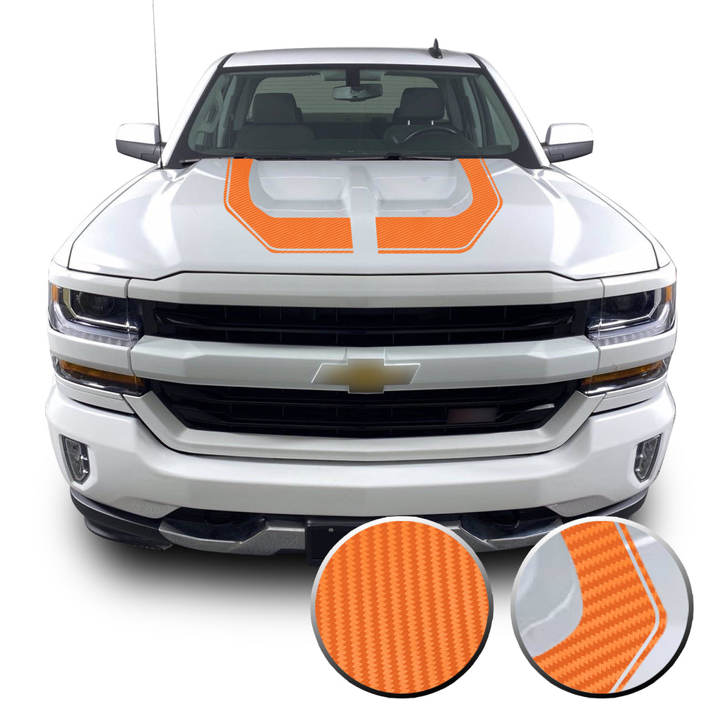 Rally Edition Style Hood Decal for 2016-2018 Z71 Chevrolet Silverado 1500
