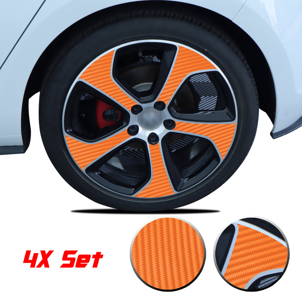 Wheel Rim Overlay Graphic Vinyl Decal Compatible with Volkswagen MK7 GTi 2014-2020