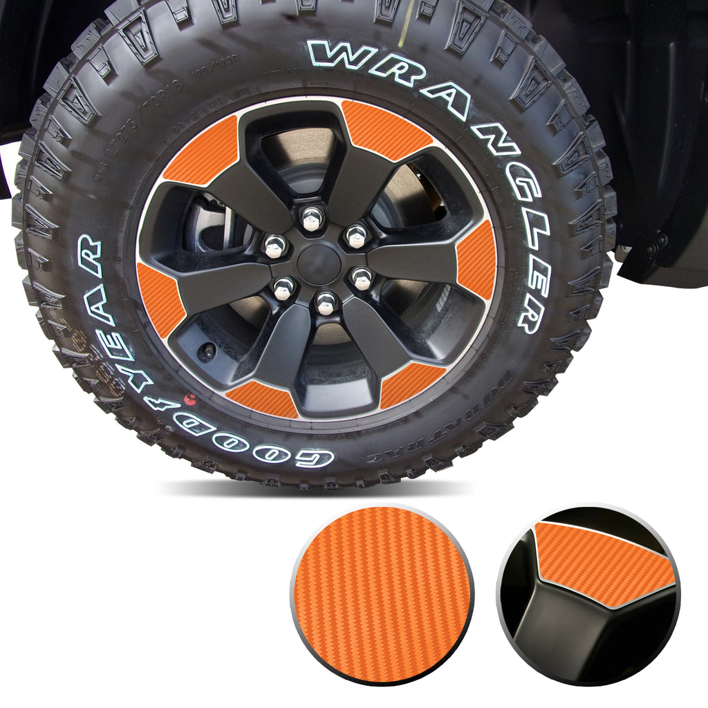 18" Wheel Precut Vinyl Wrap Graphic Decal Overlay Kit Compatible with and Fits Ram 1500 Rebel 2019-2020
