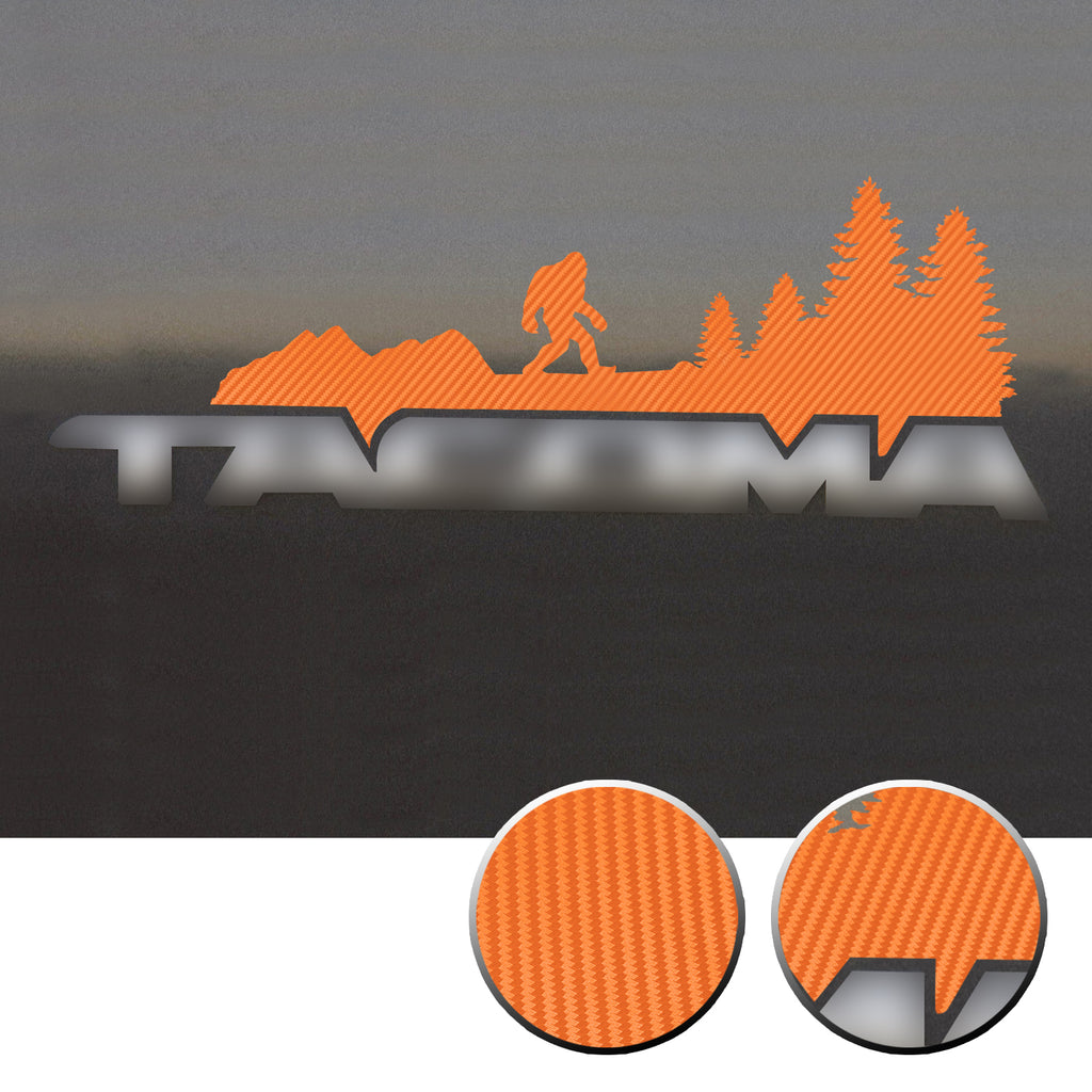 2x Door Badge Emblem Bigfoot Vinyl Decals Overlay Compatible with Toyota Tacoma 2005-2015