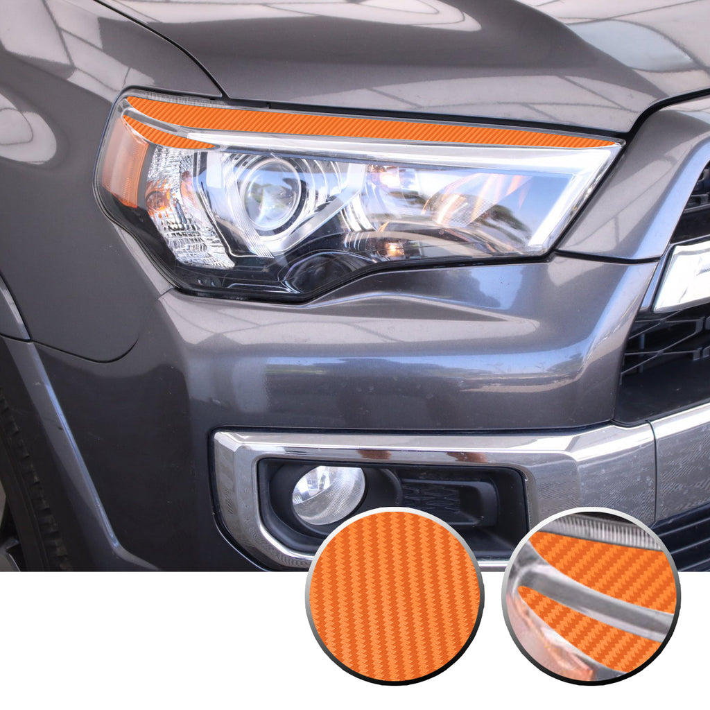 Headlight Eyelid Eyebrow Graphic Vinyl Decal Compatible with Toyota 4Runner 2010-2017