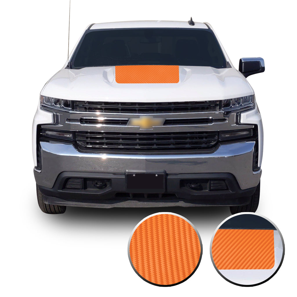 2019-20 Chevy Silverado Z71 TRAIL BOSS Custom MATTE BLACK Hood Decal Graphic