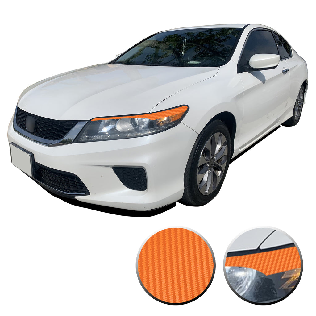 Headlight Eyelid Eyebrow Vinyl Decal Compatible with Honda Accord 2013-2015