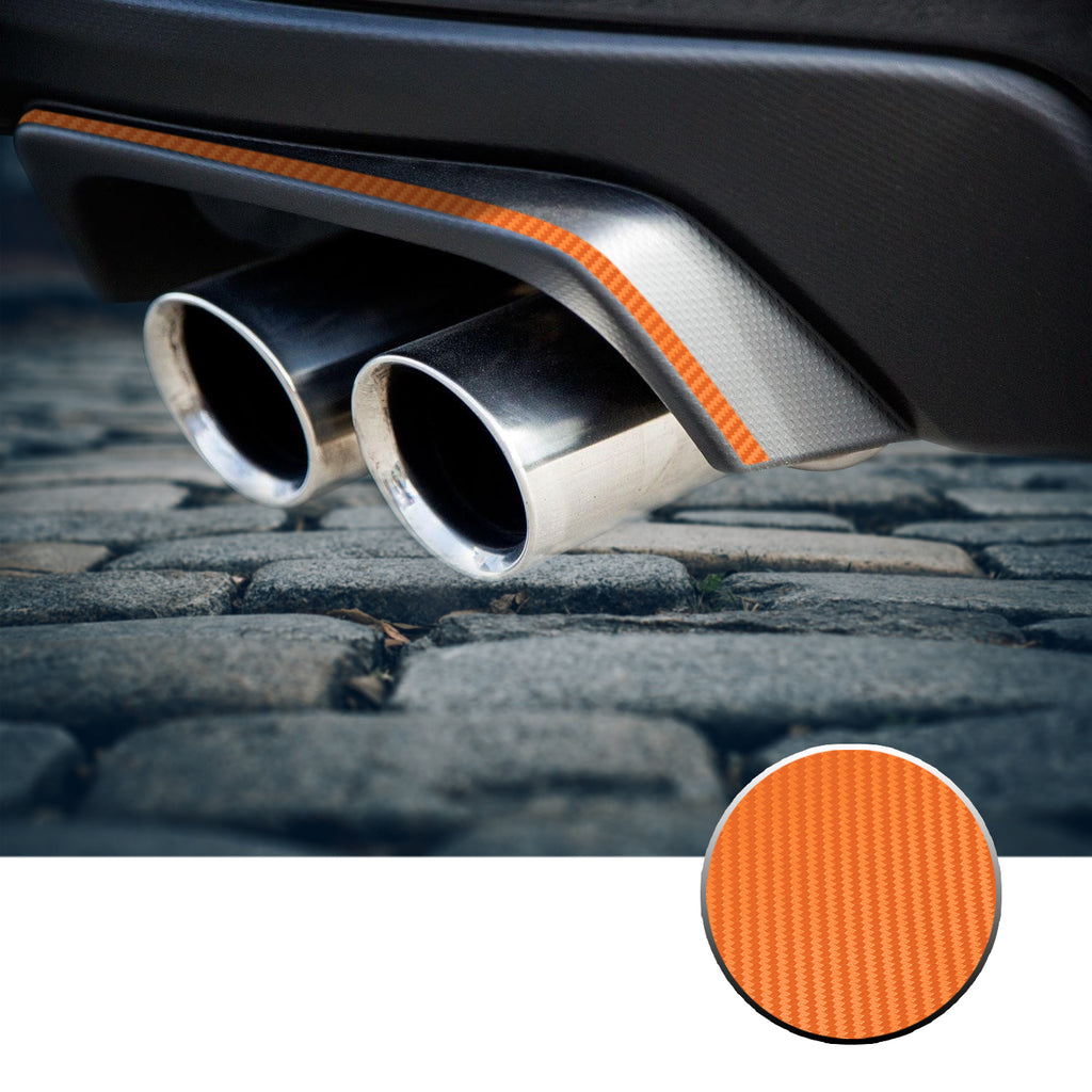 Exhaust Stripe Overlay Trim Decal Compatible With and Fits 2015-2020 Subaru WRX STi