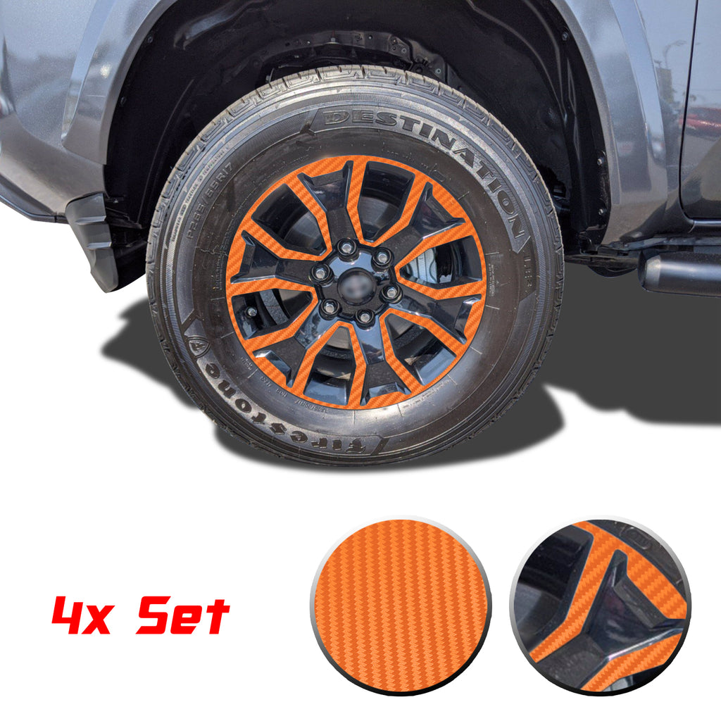 17" Wheel Rim Vinyl Overlay Decals Wrap Trim Compatible with and Fits Tacoma TRD Sport 2020 2021