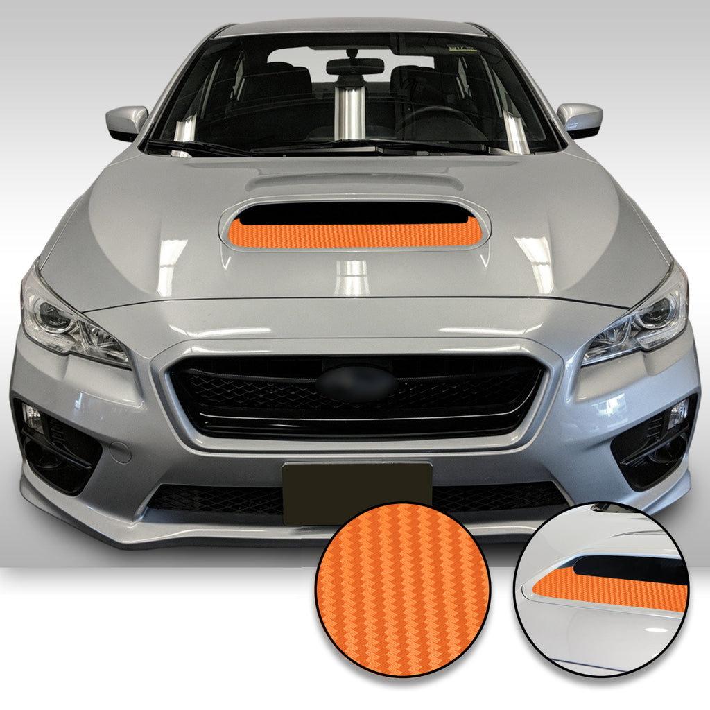 Hood Scoop Vinyl Decal Overlay Wrap Trim Compatible with and Fits WRX STi 2015-2020