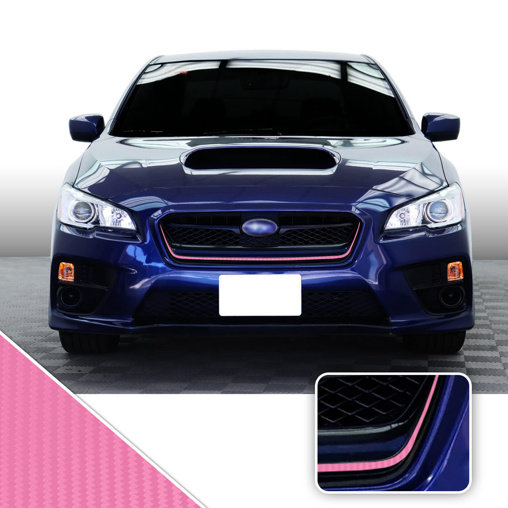 Front Grille Pinstripe Vinyl Decal Overlay Wrap Trim Compatible with and Fits WRX STi 2015-2017