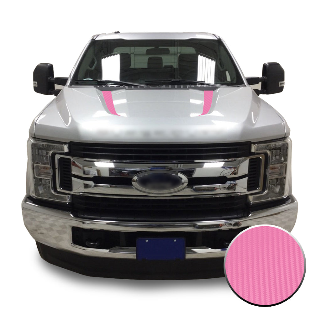 Hood Spears Stripes Vinyl Decal Overlay Wrap Trim Compatible with and Fits Super Duty F250 F350 F450 2017-2019