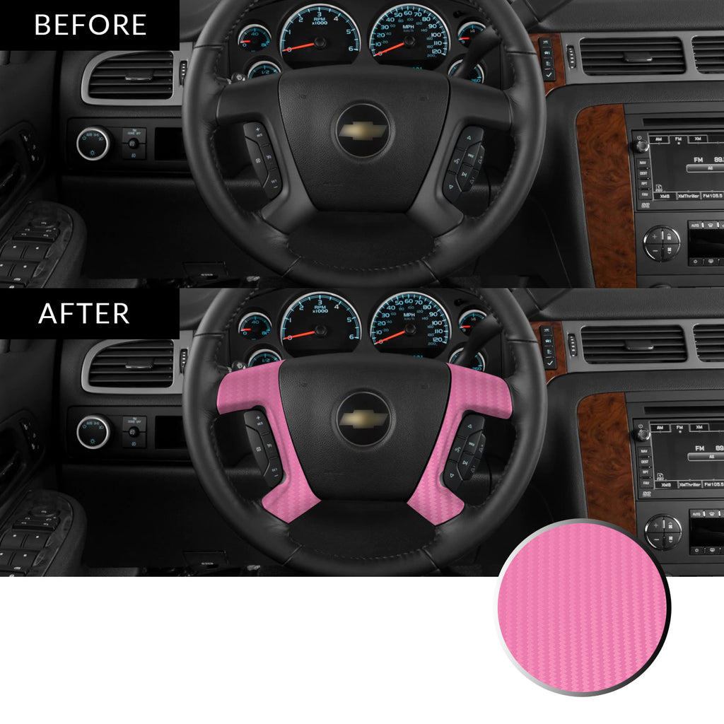 Steering Wheel Spoke Decal Overlay Trim Compatible with and Fits Chevrolet, GMC, Cadillac