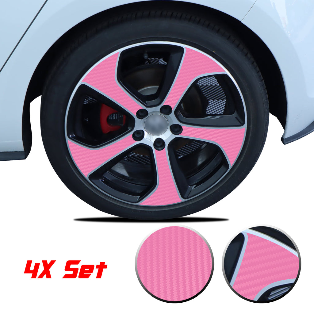 Wheel Rim Overlay Graphic Vinyl Decal Compatible with Volkswagen MK7 GTi 2014-2020
