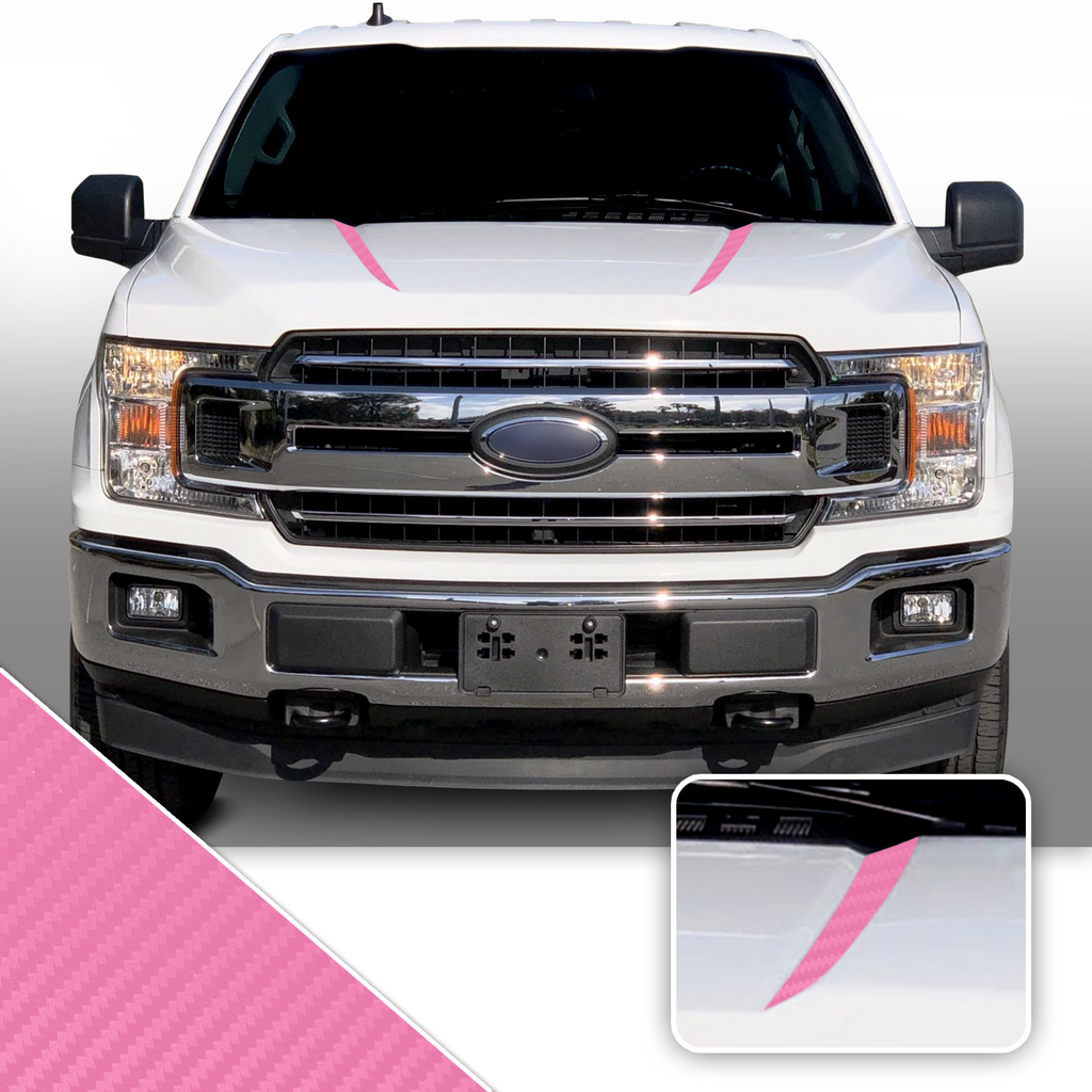 Inner Hood Spears Overlay Decal Trim Compatible with and Fits F150 + Raptor 2015-2020