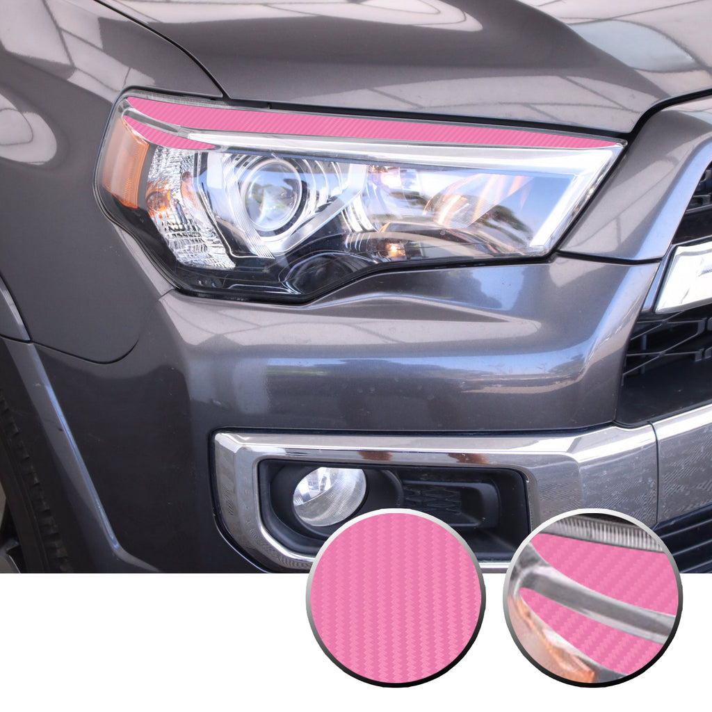 Headlight Eyelid Eyebrow Graphic Vinyl Decal Compatible with Toyota 4Runner 2010-2017