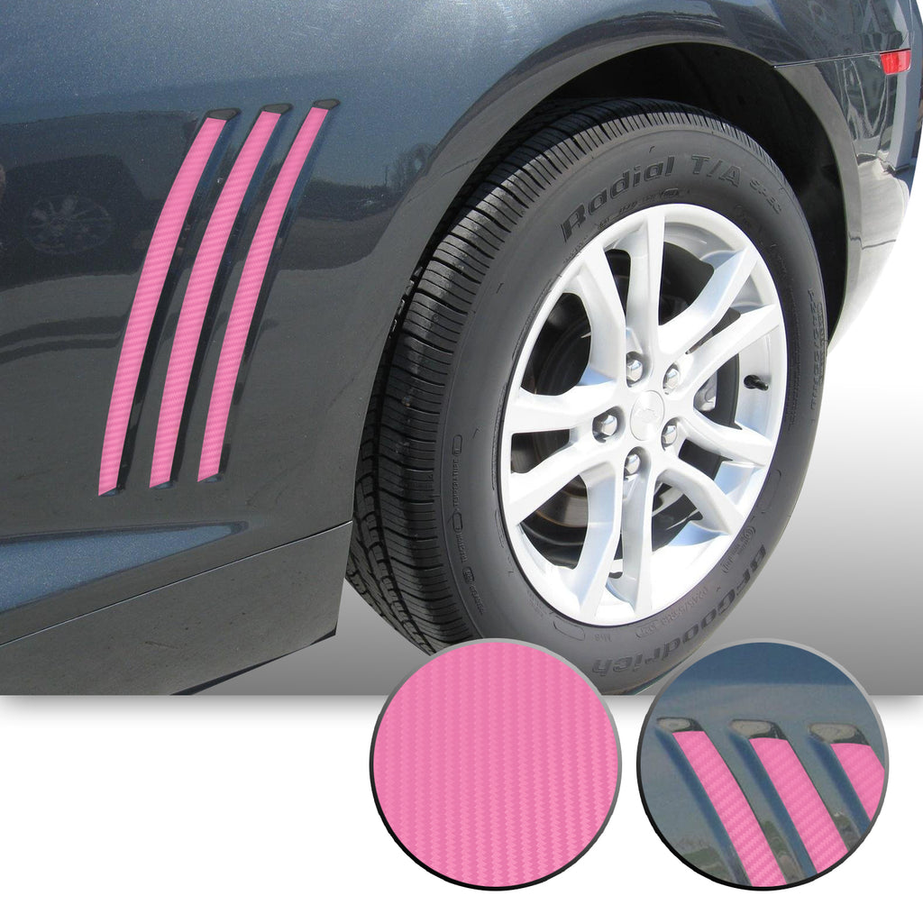 Side Vent Stipe Insert Overlay Vinyl Decal Compatible with and Fits Chevy Camaro 2010-2015