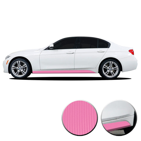 Lower Panel Side Skirt Accent Vinyl Overlay Compatible with BMW 3 Series F30 F31 E90 E91 2007-2019