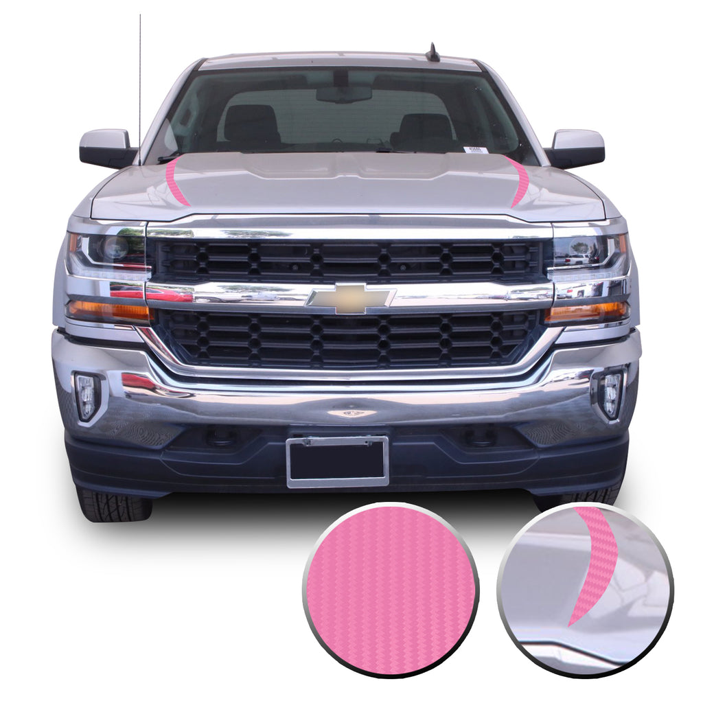 Hood Spears Graphic Overlay Vinyl Decal Wrap Compatible with Silverado 1500 2016-2018