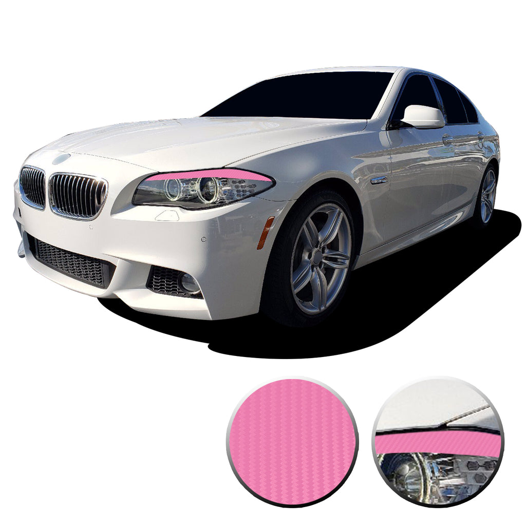 Headlight Eyelid Eyebrow Graphic Vinyl Decal Compatible with BMW 5 Series F10 2011-2013