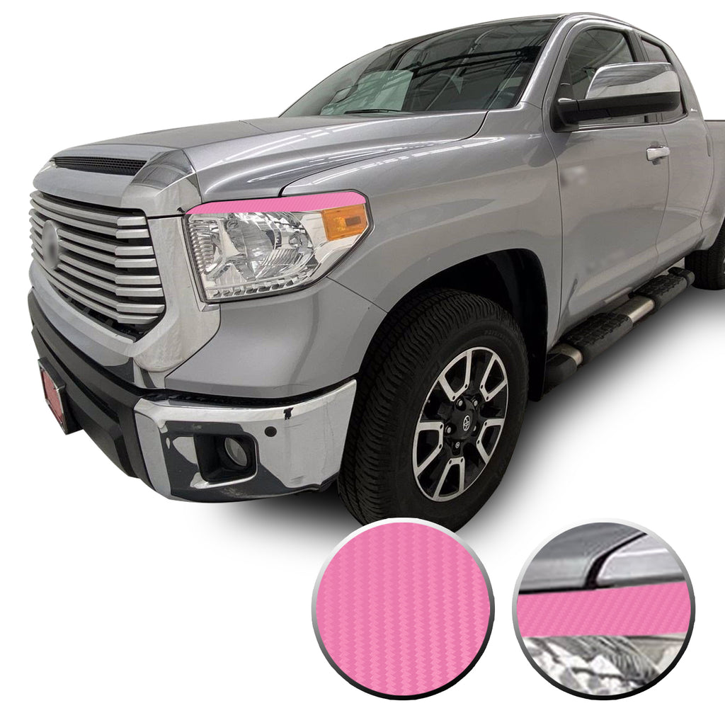 Headlight Eyelid Eyebrow Graphic Vinyl Decal Compatible with Toyota Tundra 2014-2017