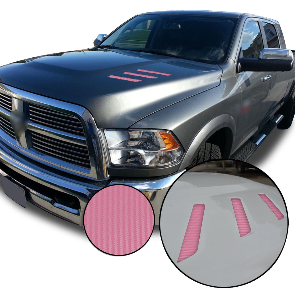 Front Hood Grille Stripe Insert Overlay Vinyl Decal Compatible with and Fits Dodge Ram 2010-2018