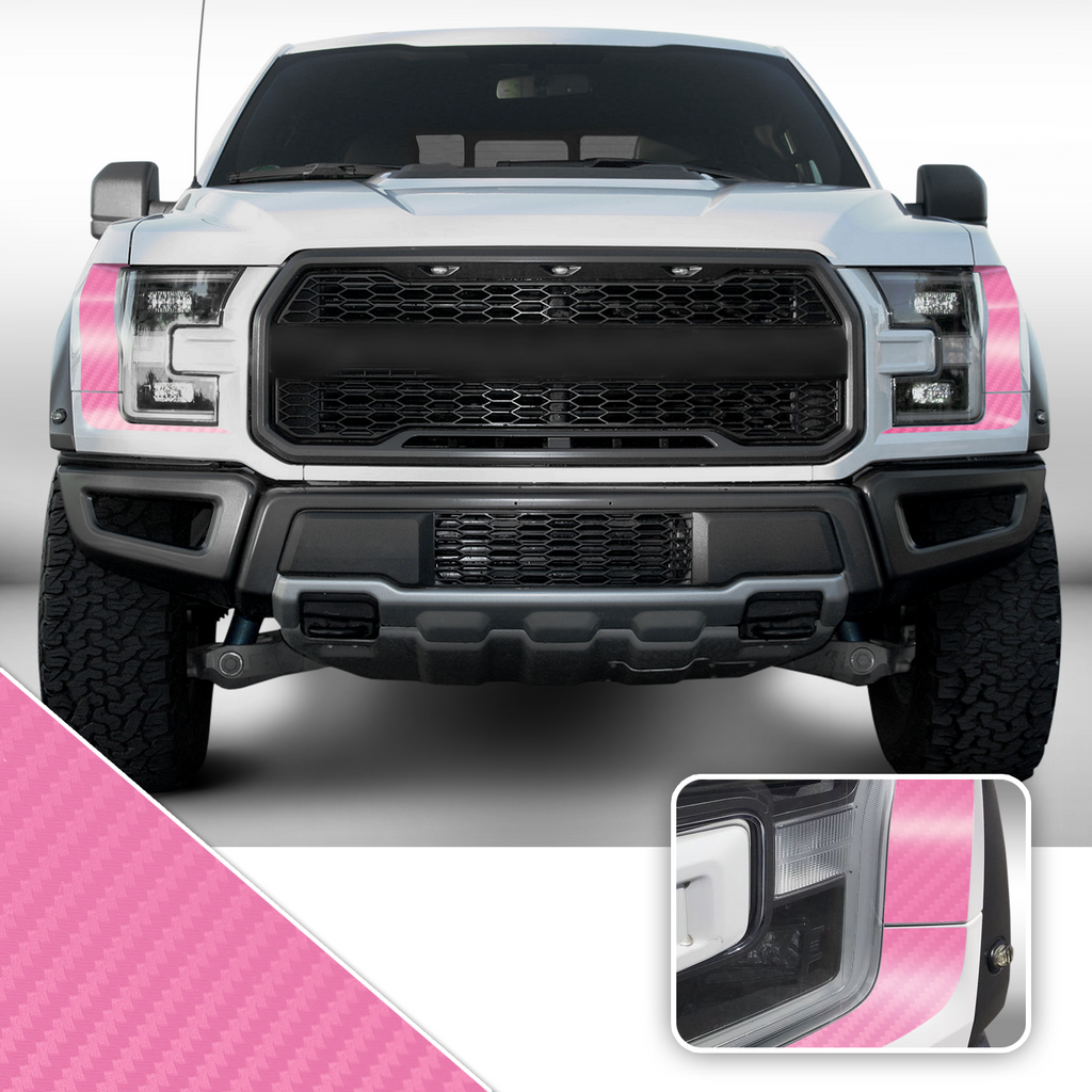 Headlight Accent Decal Overlay Trim Compatible with and Fits Raptor F-150 2018+