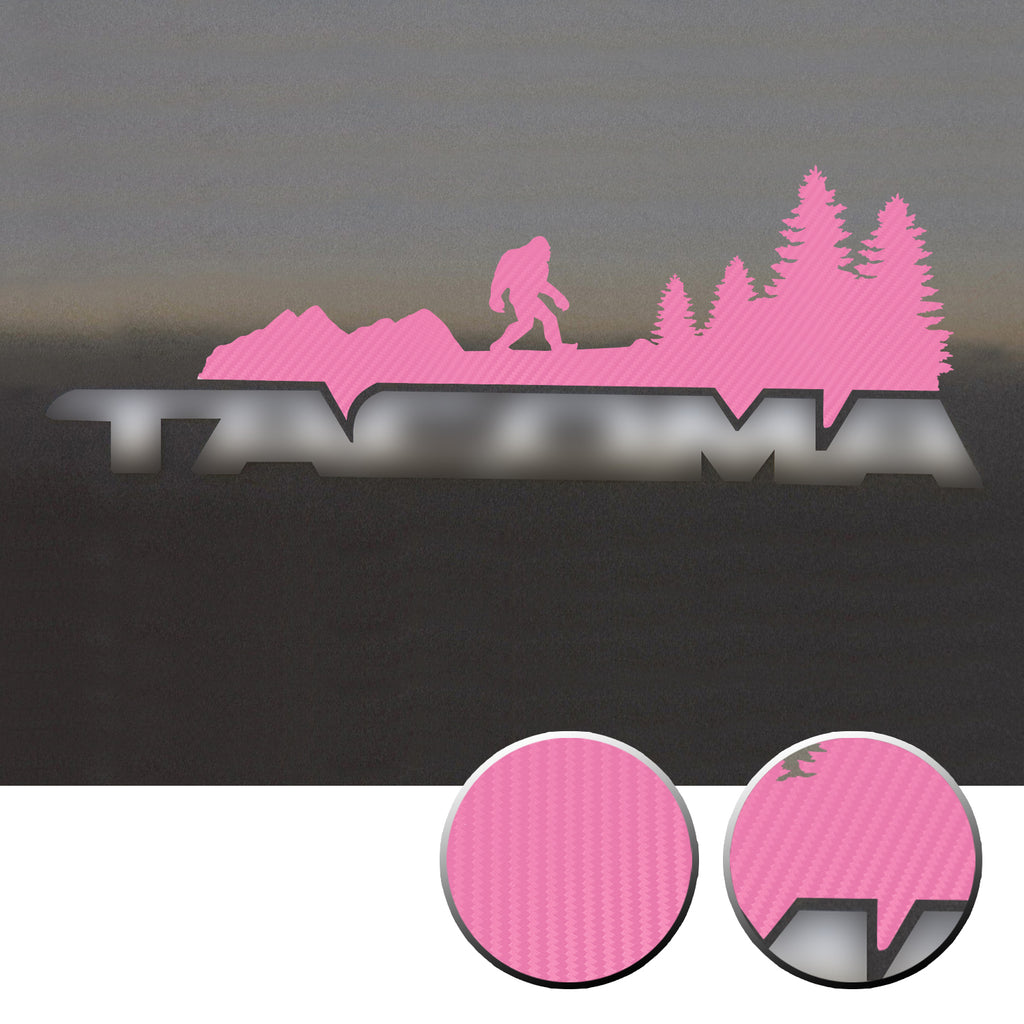 2x Door Badge Emblem Bigfoot Vinyl Decals Overlay Compatible with Toyota Tacoma 2005-2015