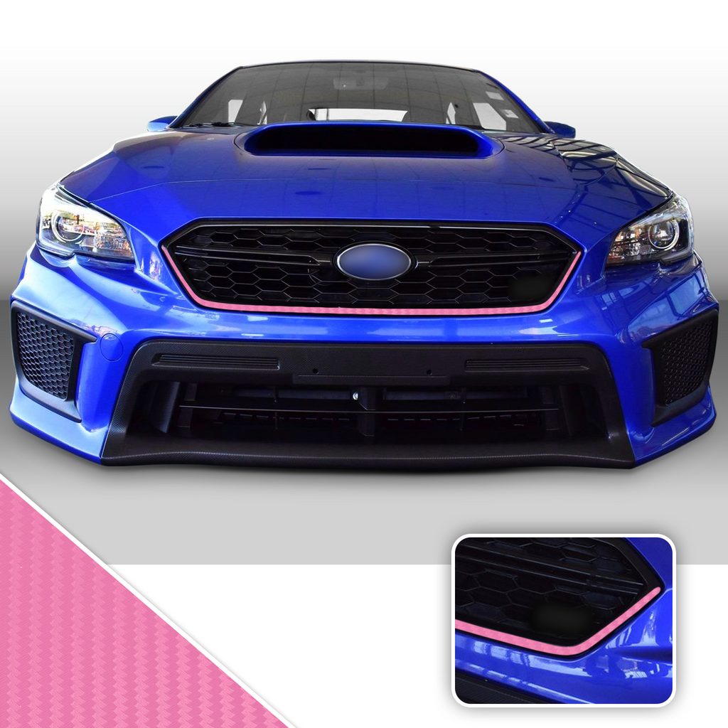 Front Grille Pinstripe Vinyl Decal Overlay Wrap Trim Compatible with and Fits WRX STi 2018-2020