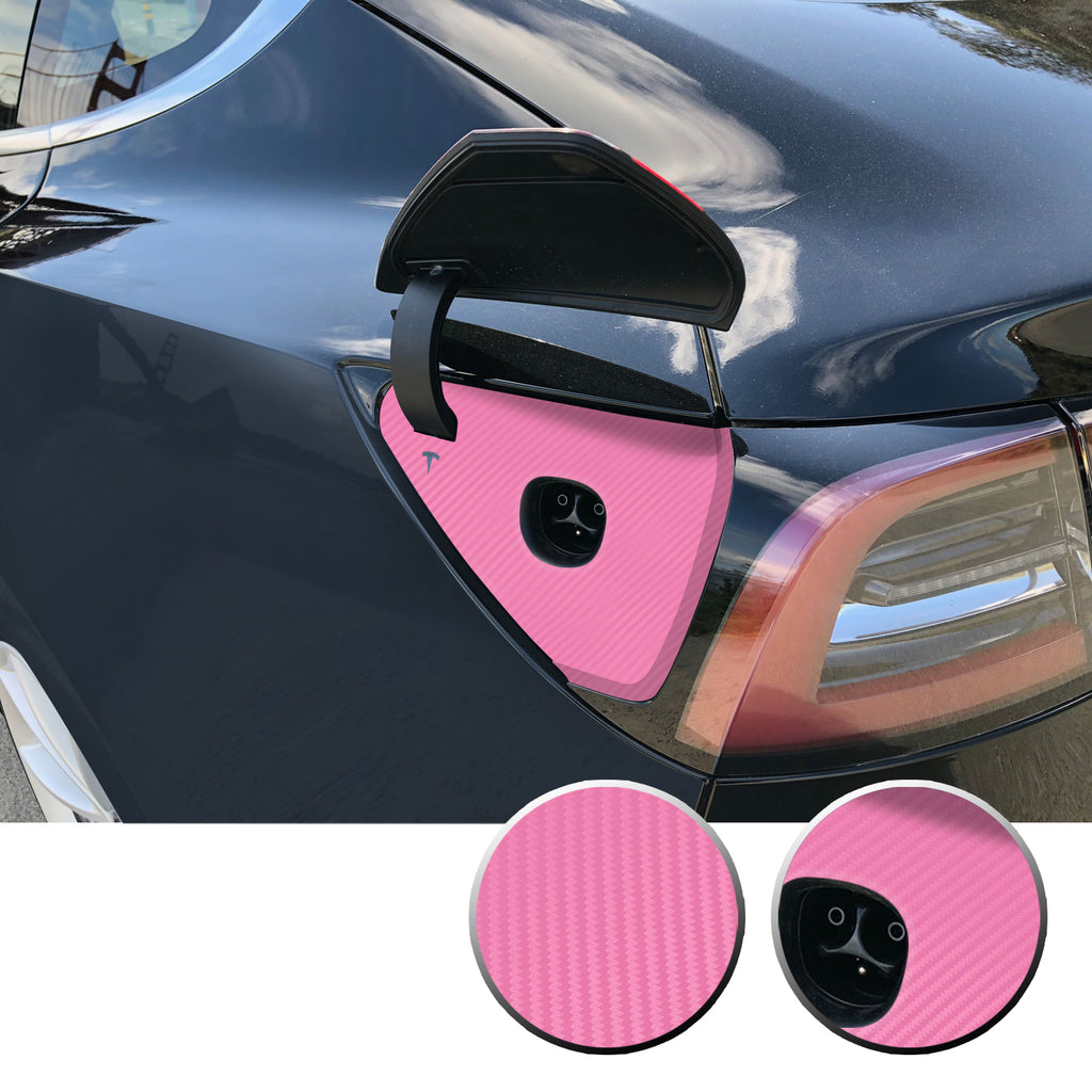 Charging Dock Vinyl Decal Overlay Kit Compatible with Tesla Model 3 2017-2020