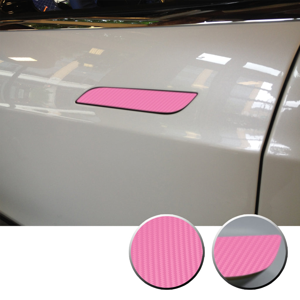 Door Handle Trim Chrome Delete Vinyl Decal Overlay Wrap Compatible with Tesla Model S 2012-2020