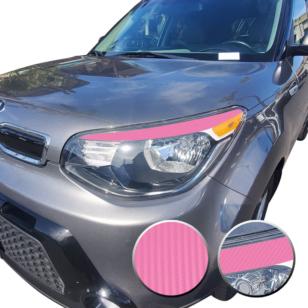 Eyelid Accent Overlay Precut Decal Vinyl Trim Compatible with and Fits Kia Soul 2014 2015 2016