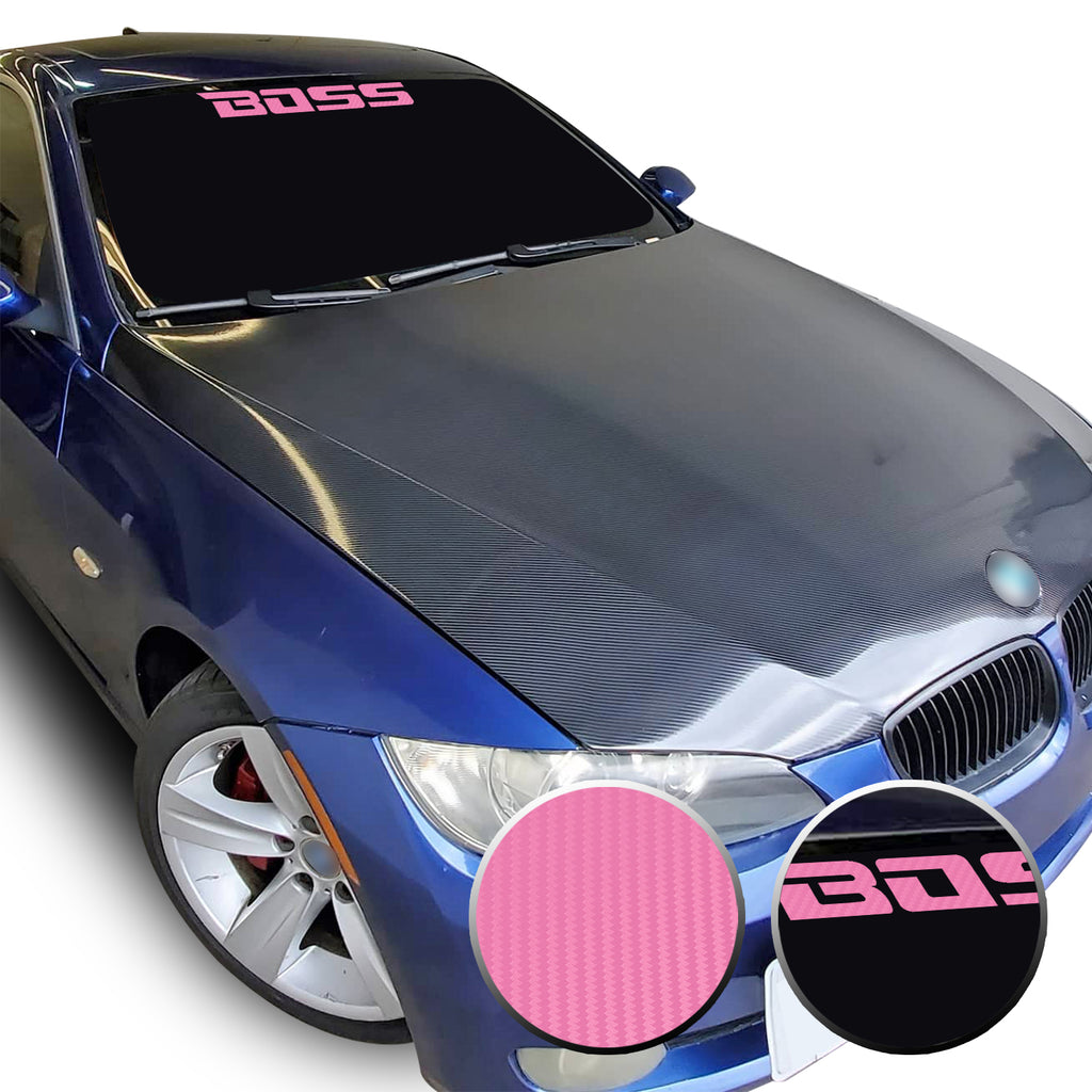23" x 2.3" Boss Racing Performance Windshield Universal Overlay Pre Cut Graphic Vinyl Decal