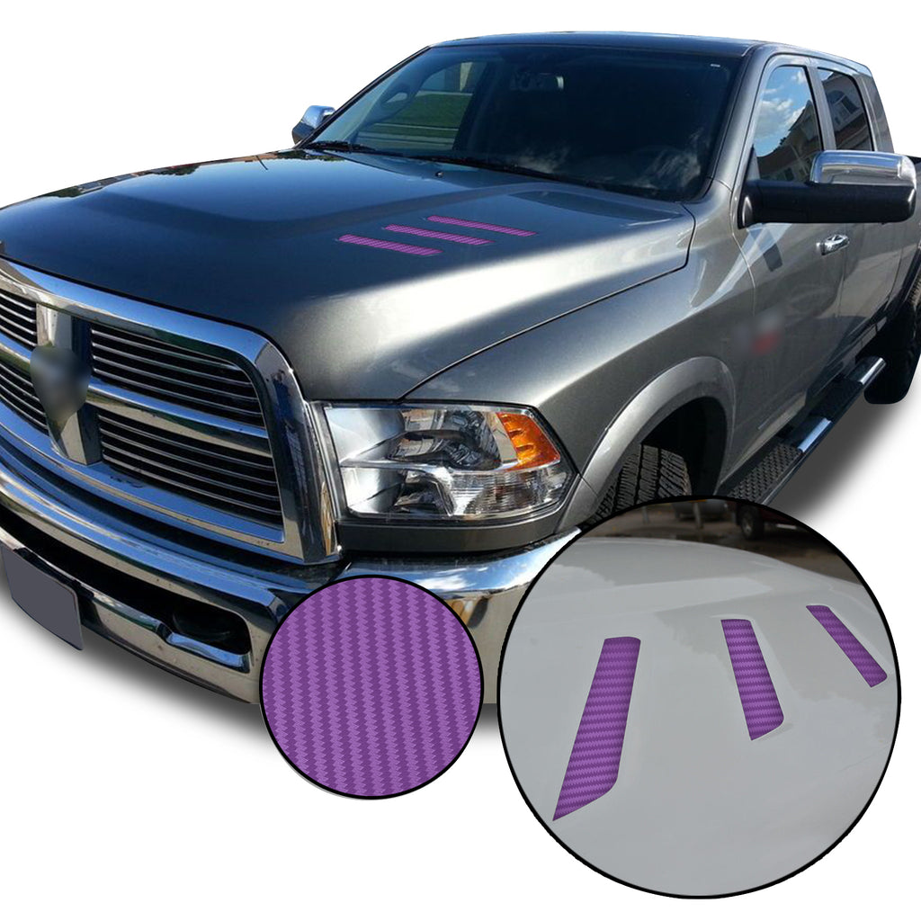 Front Hood Grille Stripe Insert Overlay Vinyl Decal Compatible with and Fits Dodge Ram 2010-2018