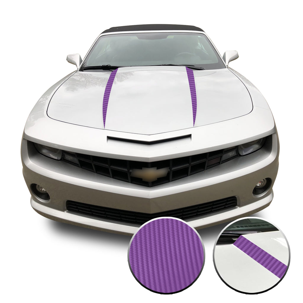 Hood Spears Vinyl Decal Overlay Trim Wrap Compatible with & Fits Camaro 2010-2015