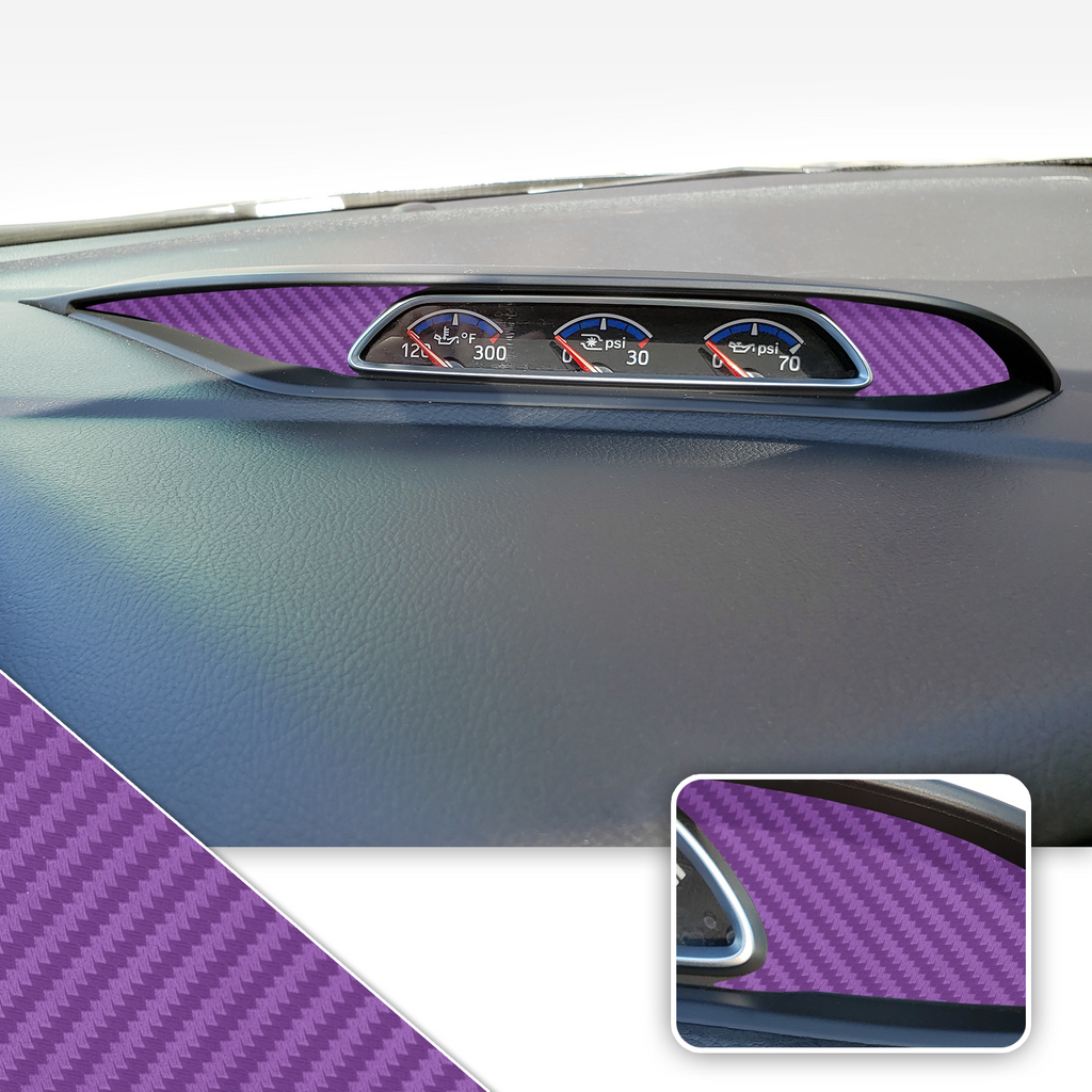 Turbo PSI Pod Instrument Gauges Vinyl Accent Overlay Wrap Trim Compatible with Ford Focus ST RS 2013-2018