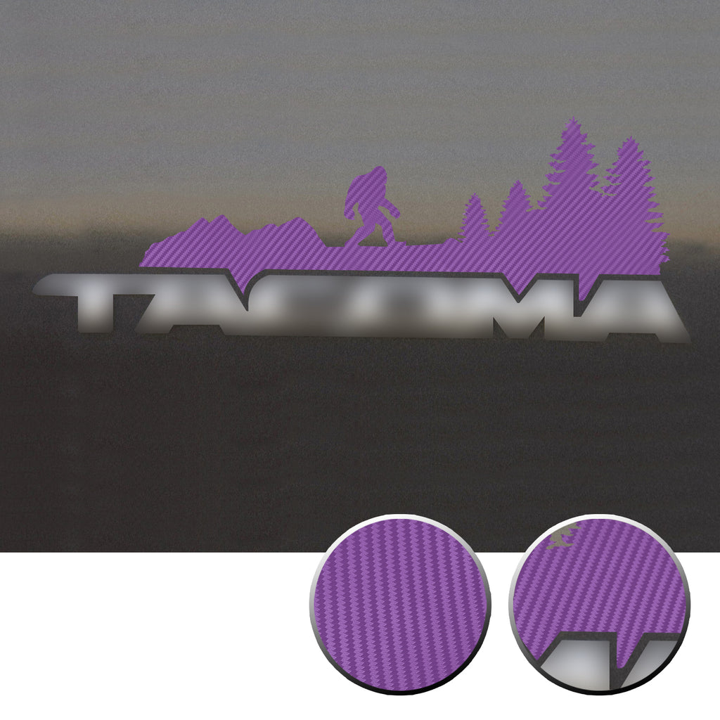 2x Door Badge Emblem Bigfoot Vinyl Decals Overlay Compatible with Toyota Tacoma 2005-2015