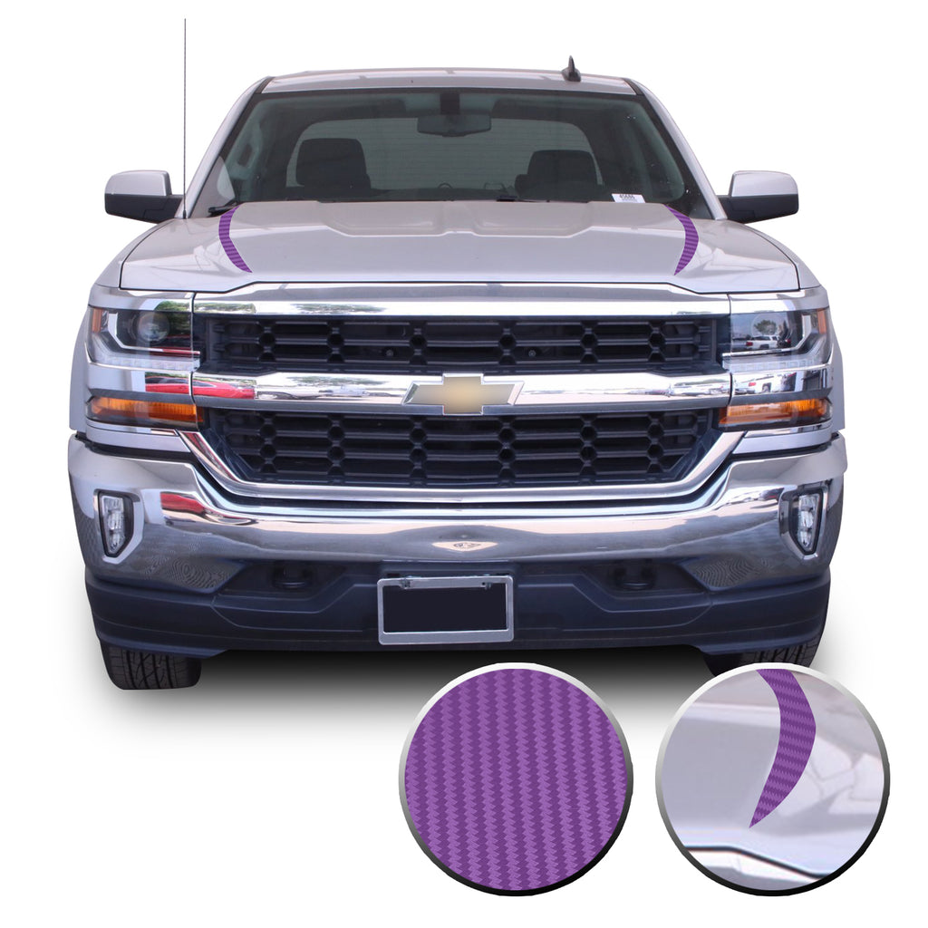 Hood Spears Graphic Overlay Vinyl Decal Wrap Compatible with Silverado 1500 2016-2018