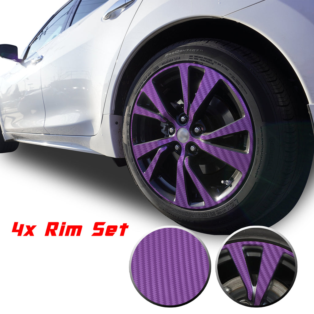 18" Wheel Rim Chrome Delete Vinyl Wrap Overlay Kit Compatible with and Fits Maxima 2016 - 2020