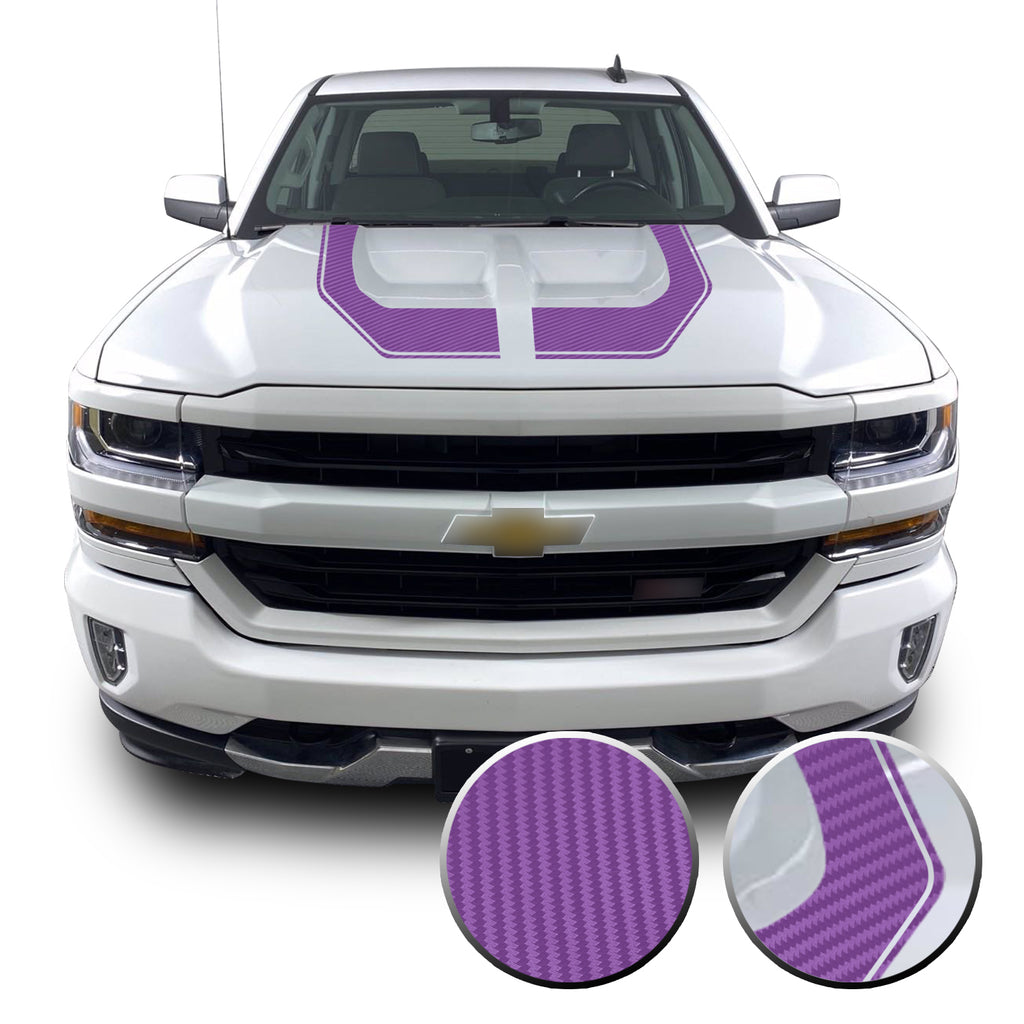 Rally Edition Style Hood Decal for 2016-2018 Z71 Chevrolet Silverado 1500