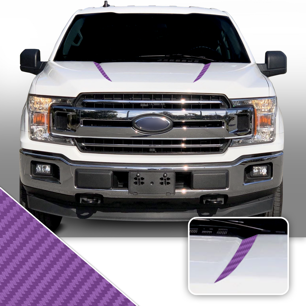 Inner Hood Spears Overlay Decal Trim Compatible with and Fits F150 + Raptor 2015-2020
