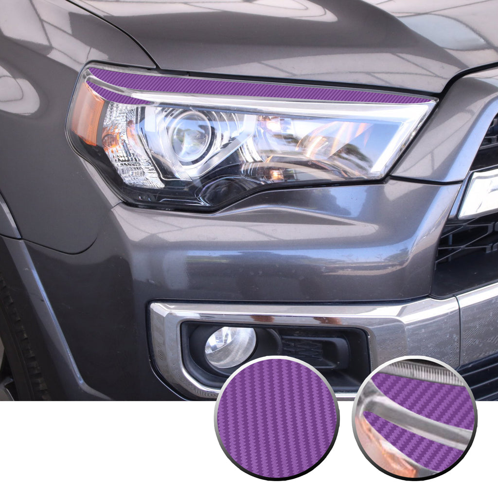 Headlight Eyelid Eyebrow Graphic Vinyl Decal Compatible with Toyota 4Runner 2010-2017