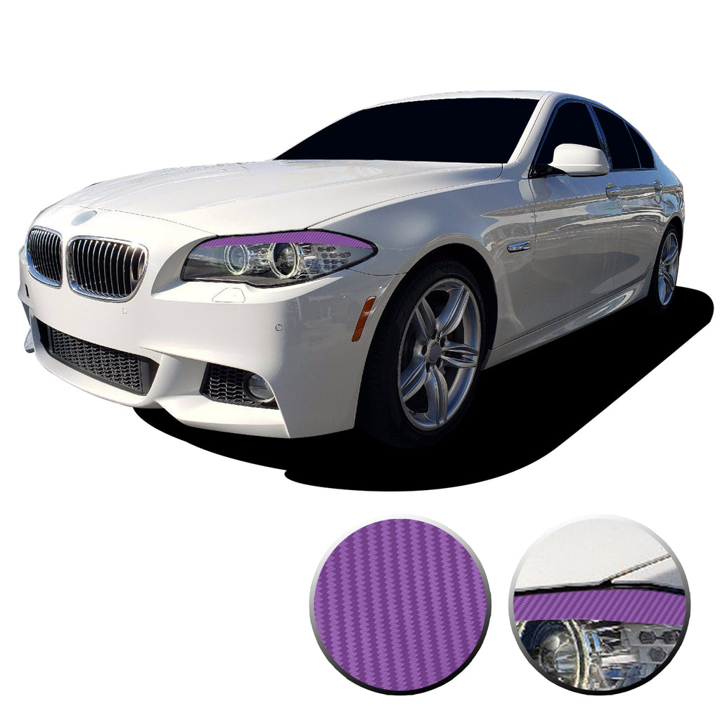 Headlight Eyelid Eyebrow Graphic Vinyl Decal Compatible with BMW 5 Series F10 2011-2013