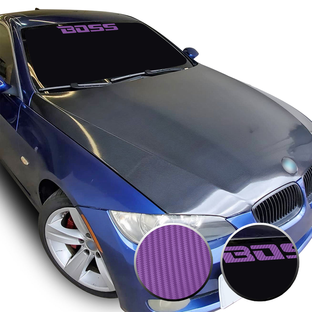 23" x 2.3" Boss Racing Performance Windshield Universal Overlay Pre Cut Graphic Vinyl Decal