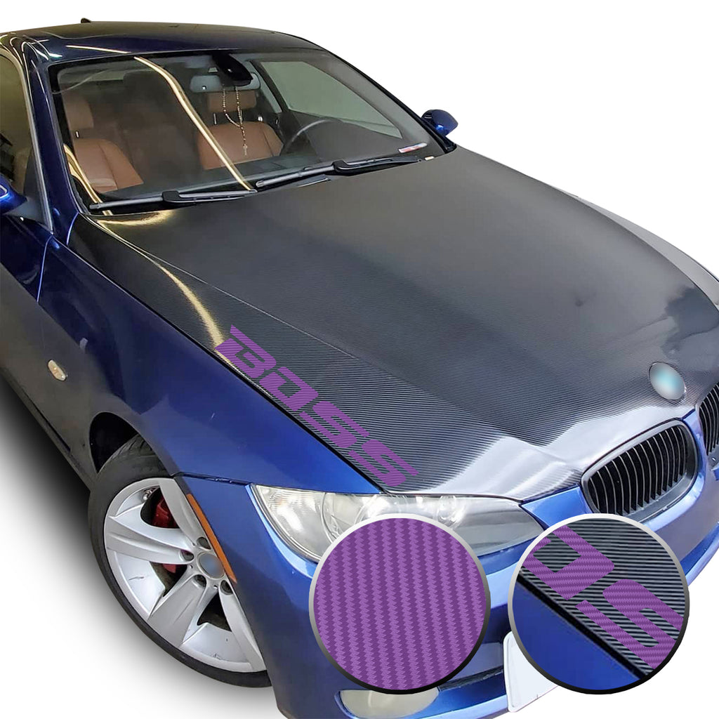 21" x 2.1" Boss Racing Performance Hood Trunk Universal Overlay Pre Cut Graphic Vinyl Decal