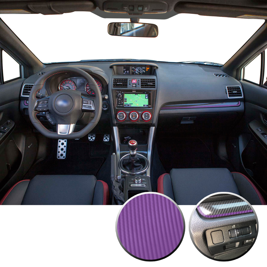 Interior Dash Pinstripe Vinyl Trim Decal Compatible with and Fits WRX STi Subaru 2015-2020