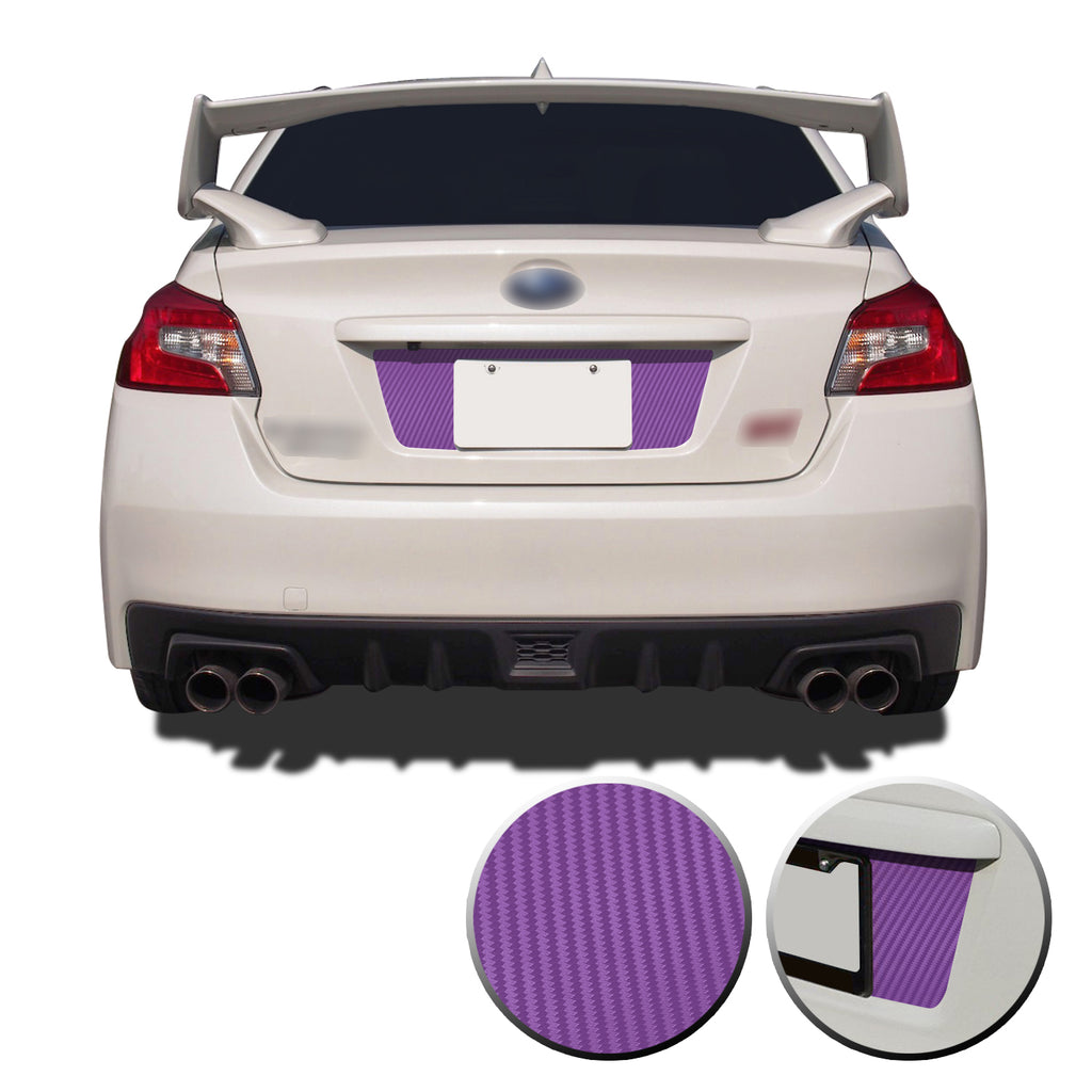 Trunk Rear License Trim Decal Overlay Compatible with and Fits Subaru WRX STi 2015-2020
