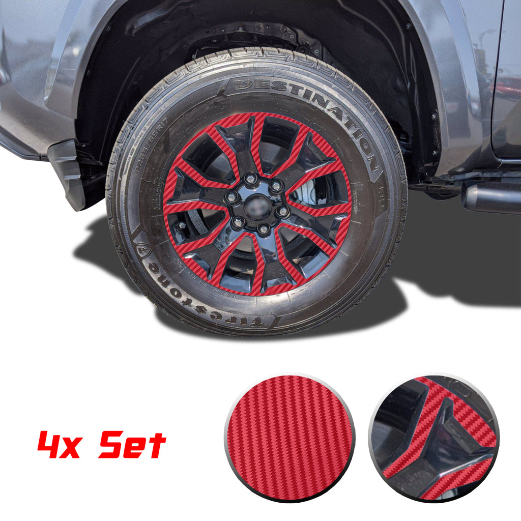 17" Wheel Rim Vinyl Overlay Decals Wrap Trim Compatible with and Fits Tacoma TRD Sport 2020 2021