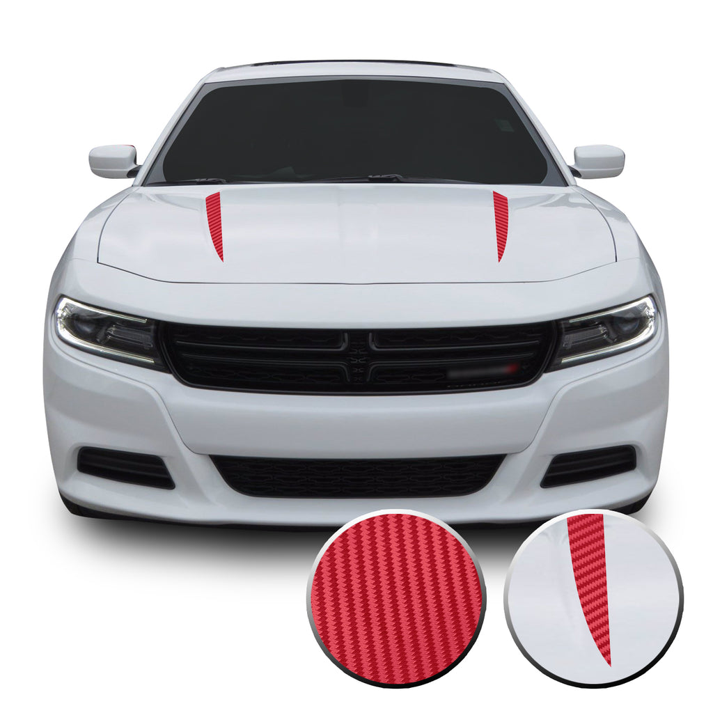 Hood Spears Racing Trim Vinyl Decal Compatible with Dodge Charger 2015 - 2020