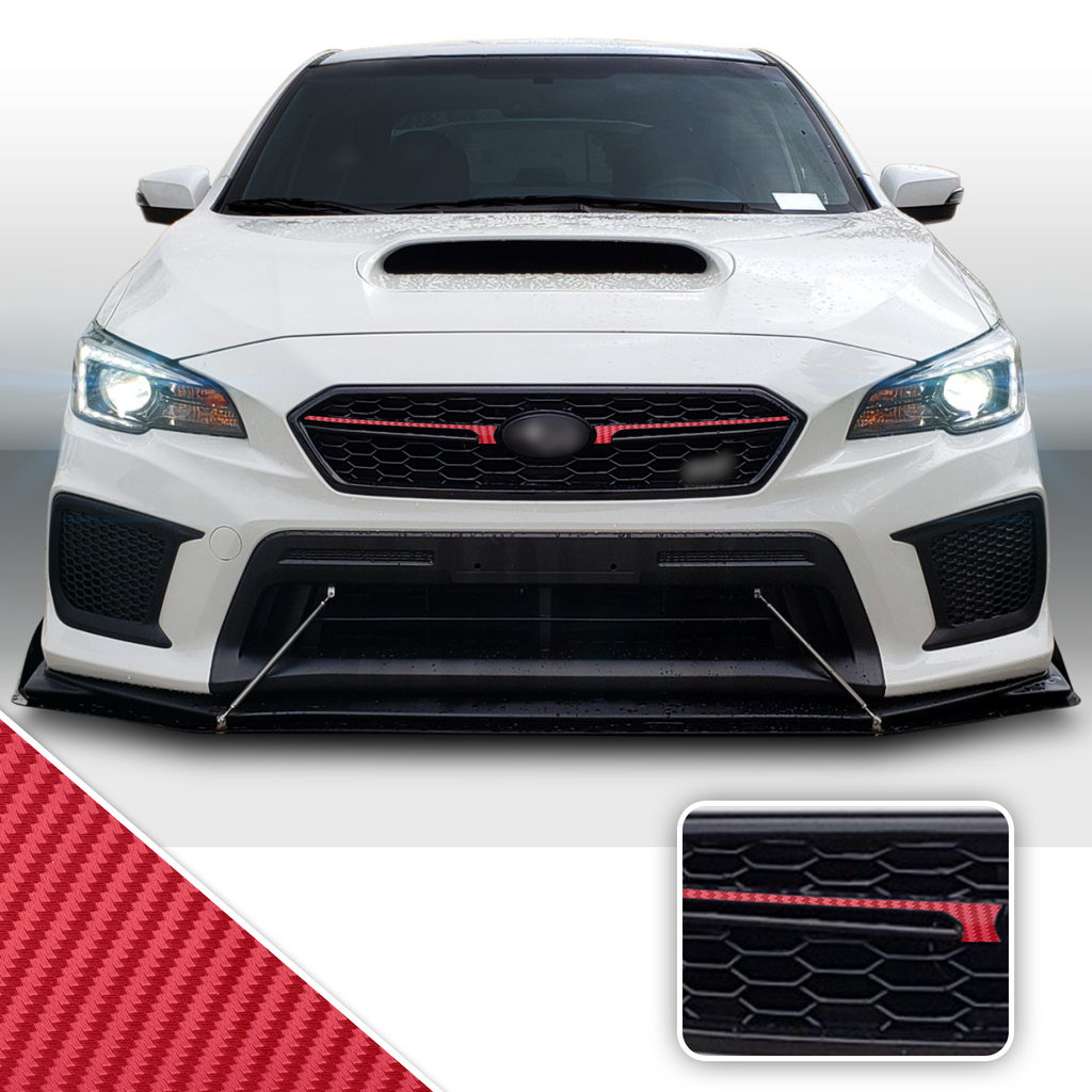 Fab JDM Pinstripe Grille Trim Decal Compatible With and Fits 2018-2020 Subaru WRX STi