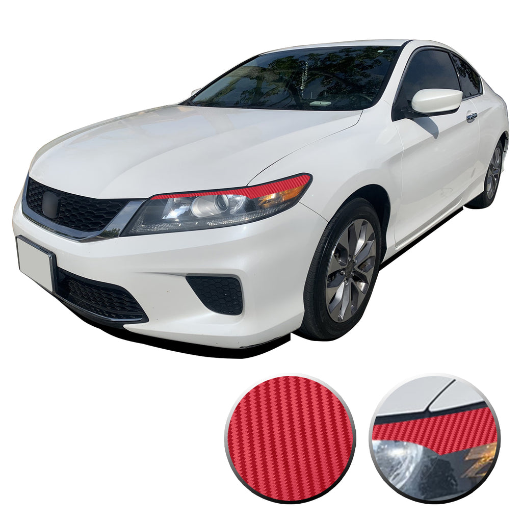 Headlight Eyelid Eyebrow Vinyl Decal Compatible with Honda Accord 2013-2015