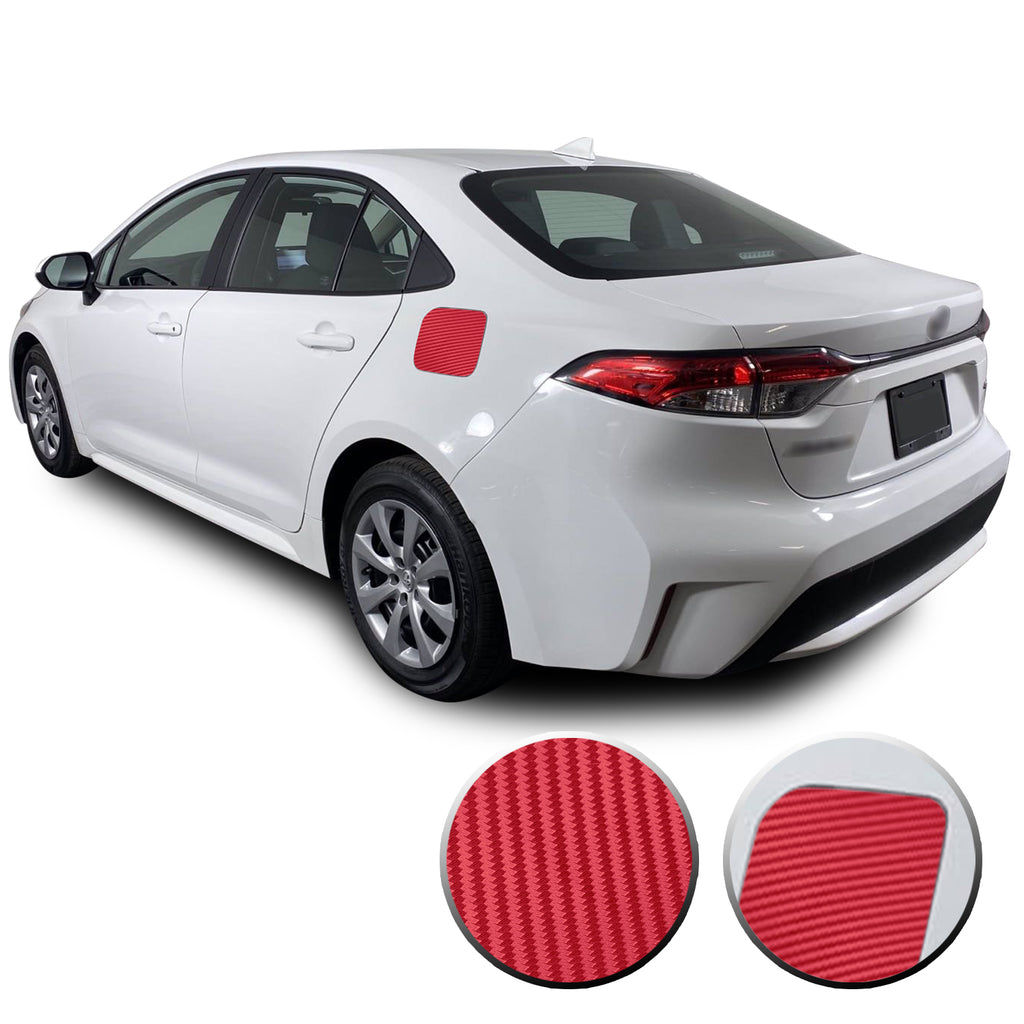 Gas Fuel Door Graphic Overlay Pre Cut Vinyl Decal Compatible with Toyota Corolla 2019 2020 2021