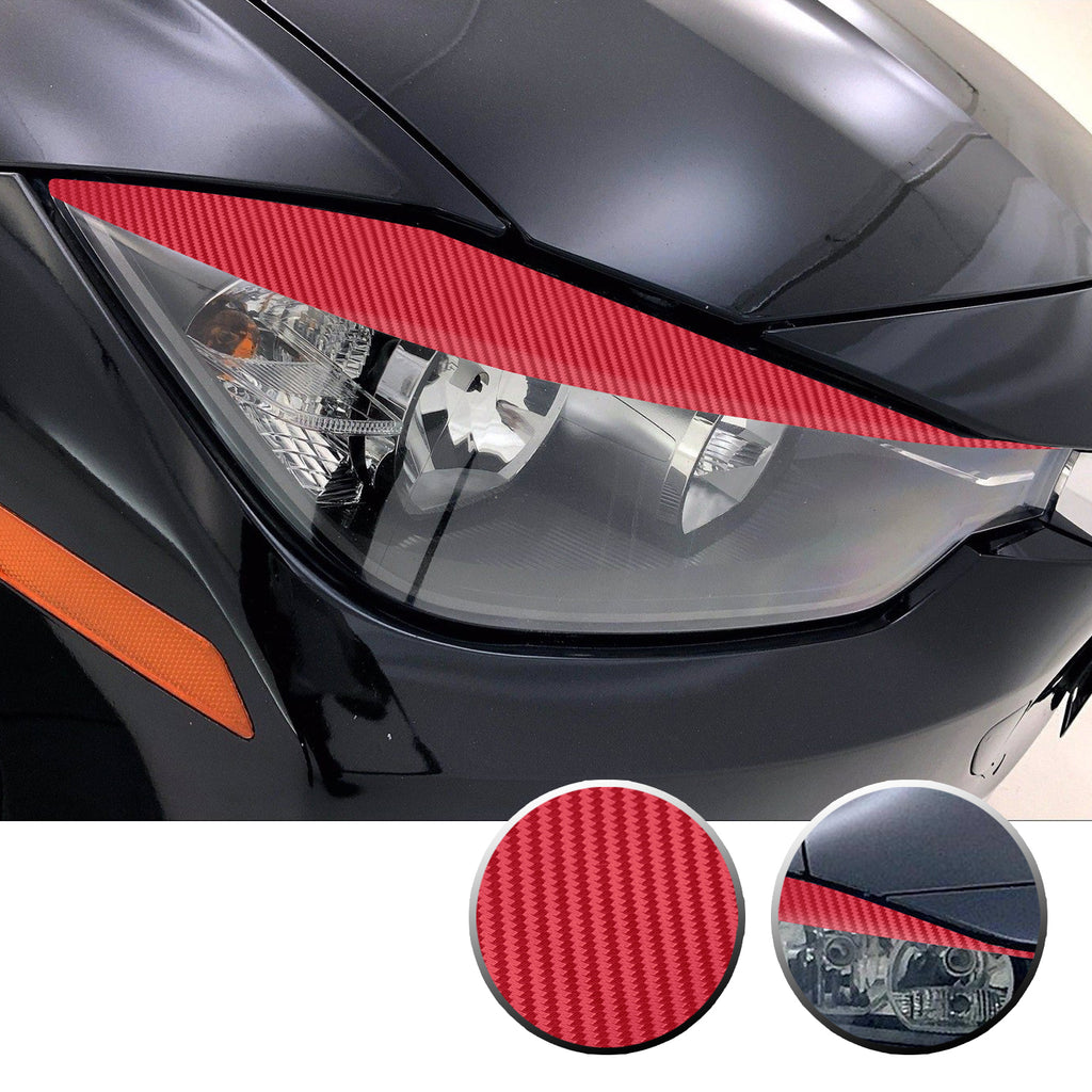 Headlight Eyelid Eyebrow Overlay Vinyl Decal Compatible with BMW 3 Series F30 2012 - 2016