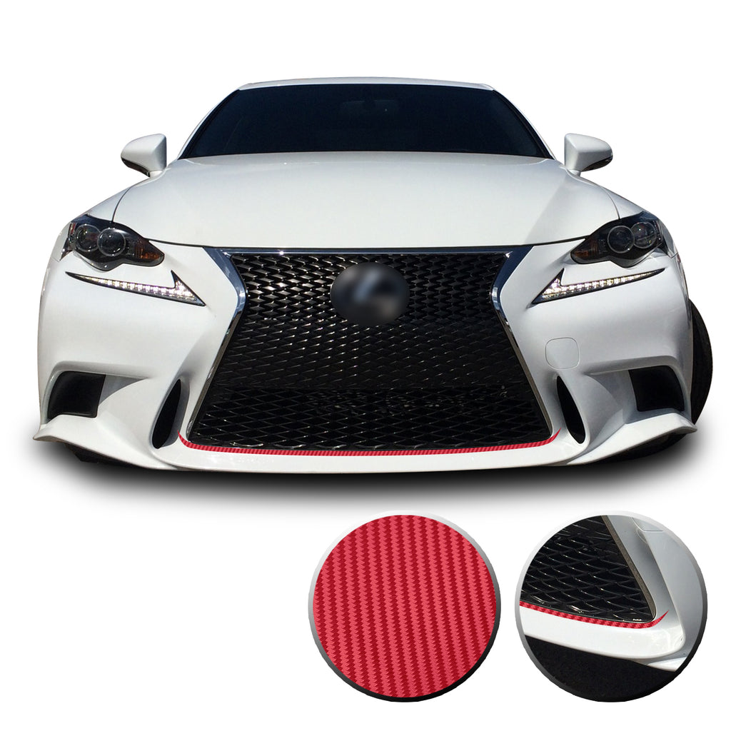 Front Grille Pinstripe Accent Vinyl Decal Overlay Wrap Compatible with Lexus IS200t IS250 IS300 IS F Sport 2014-2016